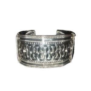 Silver tone cuff